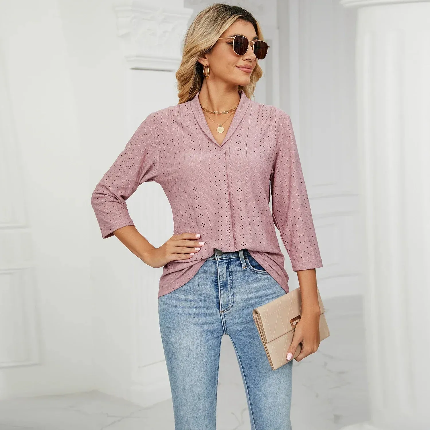 Women's Clothing Shirts & Blouses Korean Popular Clothes White Black Woman Trend 2024 Elegant Top for Women Ladies Blouse Shirt