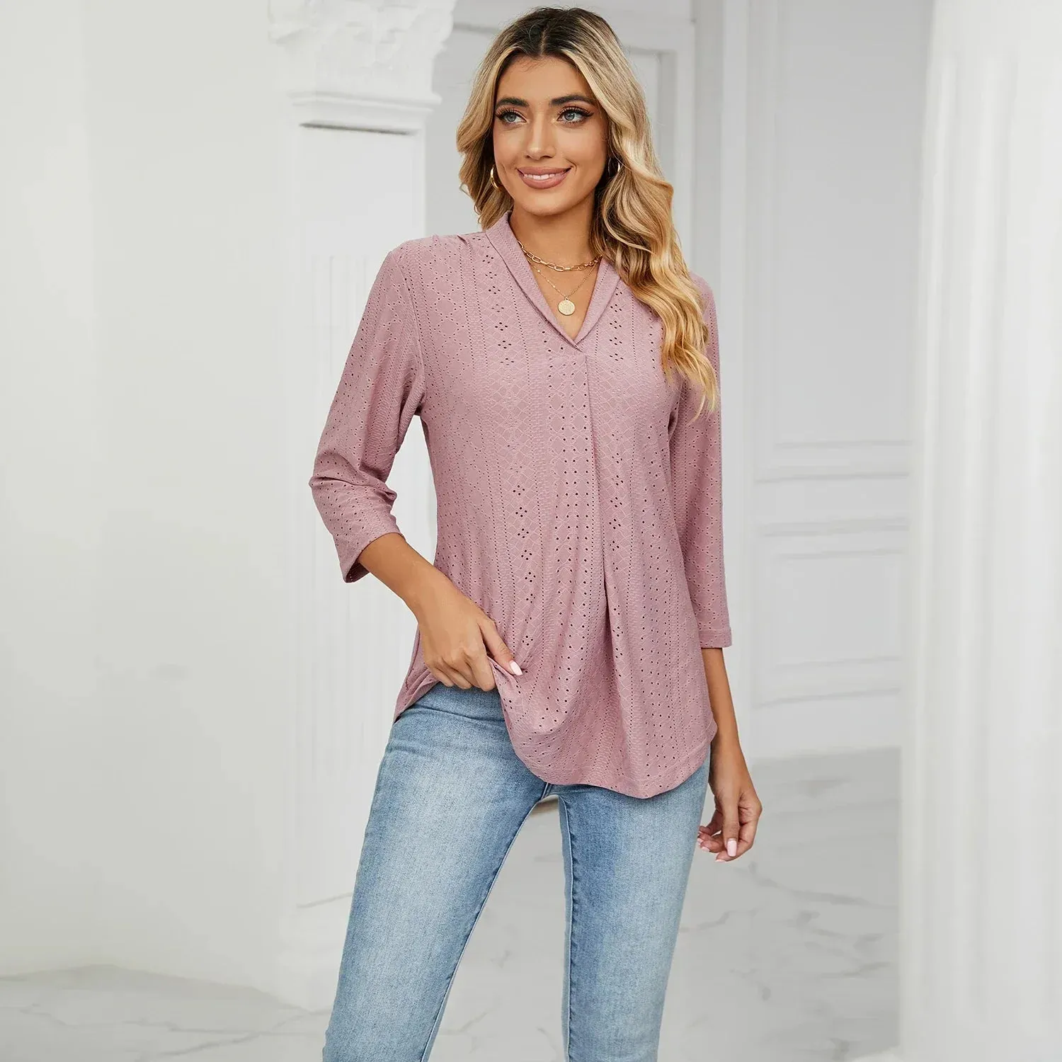 Women's Clothing Shirts & Blouses Korean Popular Clothes White Black Woman Trend 2024 Elegant Top for Women Ladies Blouse Shirt
