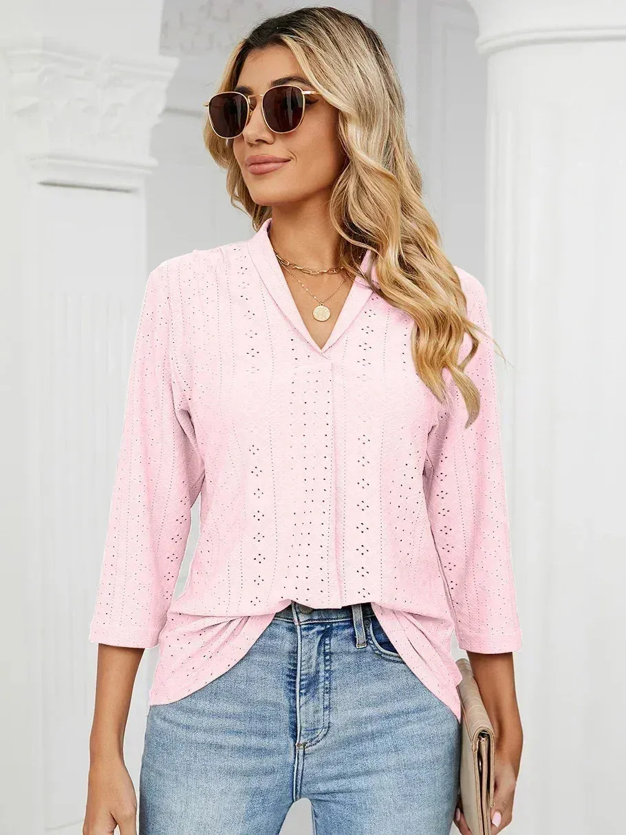 Women's Clothing Shirts & Blouses Korean Popular Clothes White Black Woman Trend 2024 Elegant Top for Women Ladies Blouse Shirt