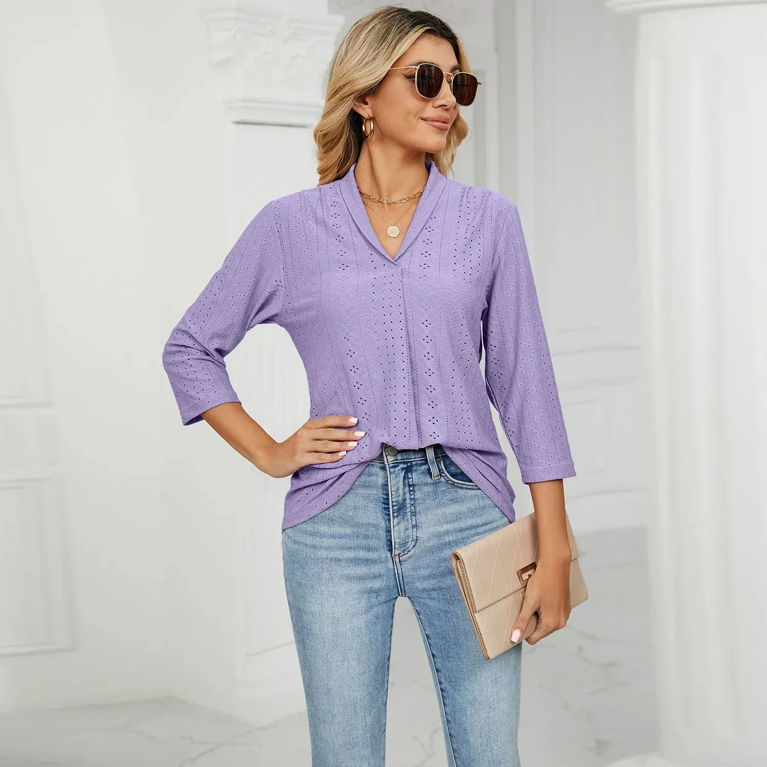 Women's Clothing Shirts & Blouses Korean Popular Clothes White Black Woman Trend 2024 Elegant Top for Women Ladies Blouse Shirt