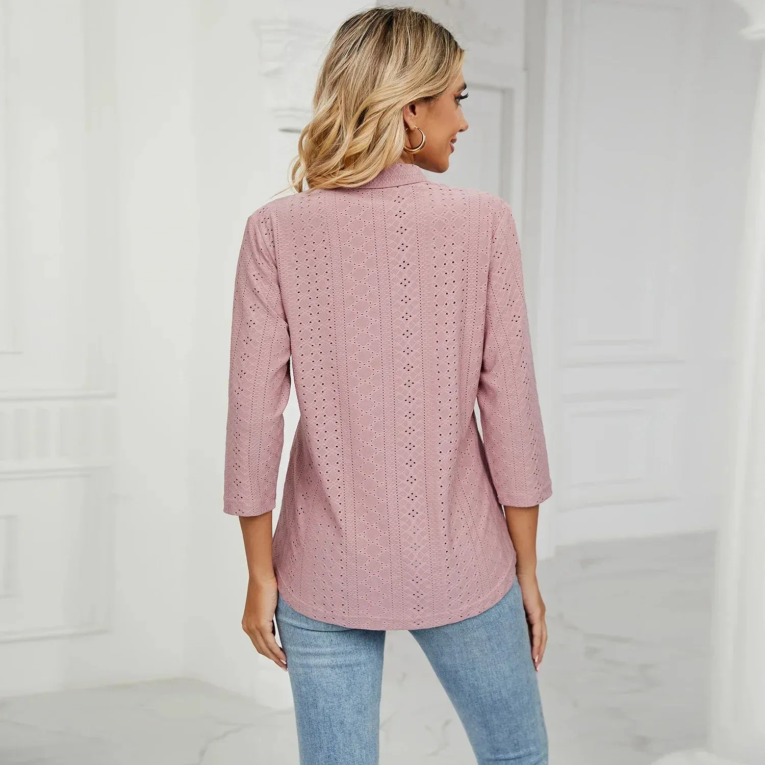 Women's Clothing Shirts & Blouses Korean Popular Clothes White Black Woman Trend 2024 Elegant Top for Women Ladies Blouse Shirt
