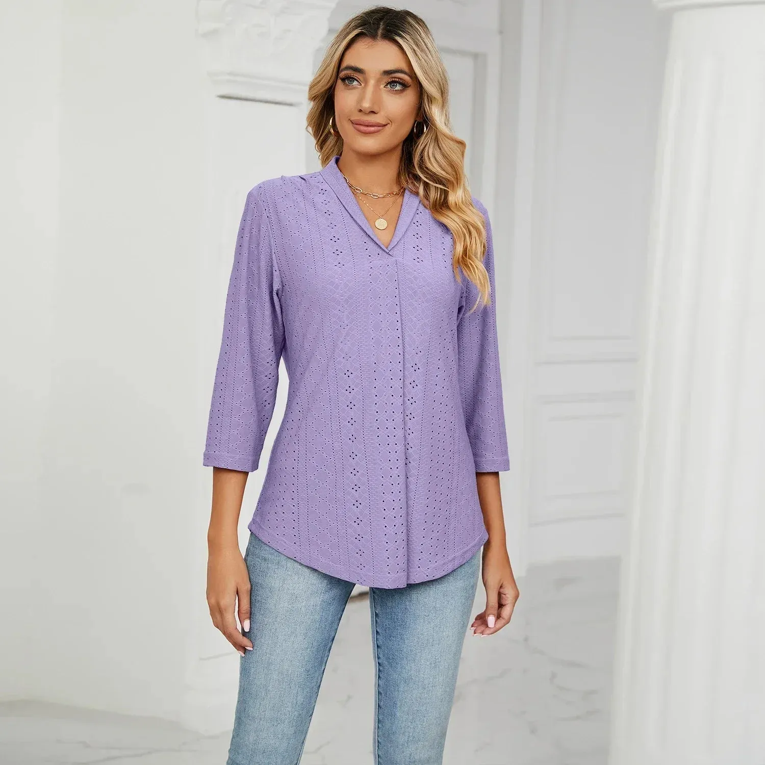 Women's Clothing Shirts & Blouses Korean Popular Clothes White Black Woman Trend 2024 Elegant Top for Women Ladies Blouse Shirt