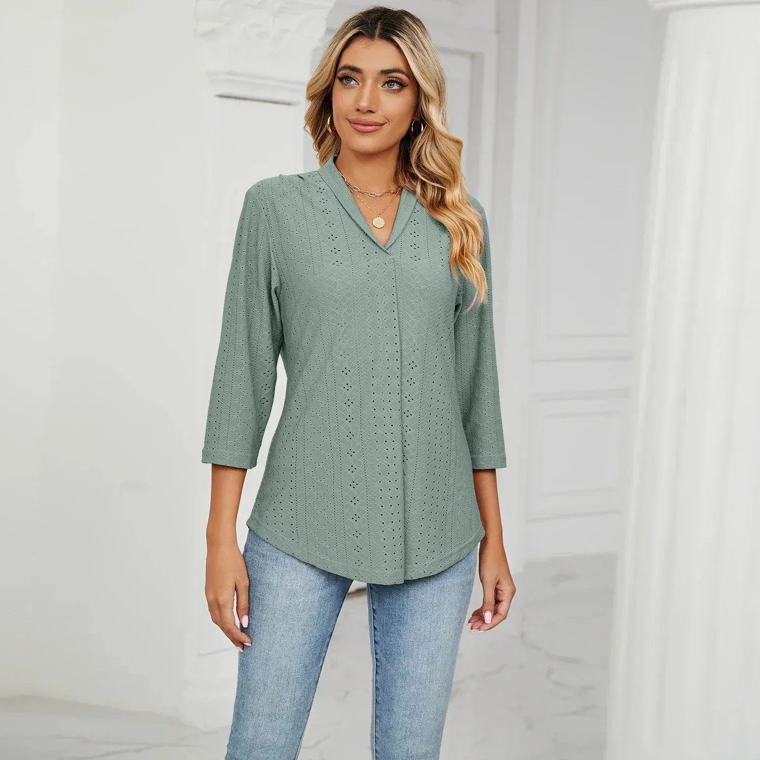 Women's Clothing Shirts & Blouses Korean Popular Clothes White Black Woman Trend 2024 Elegant Top for Women Ladies Blouse Shirt