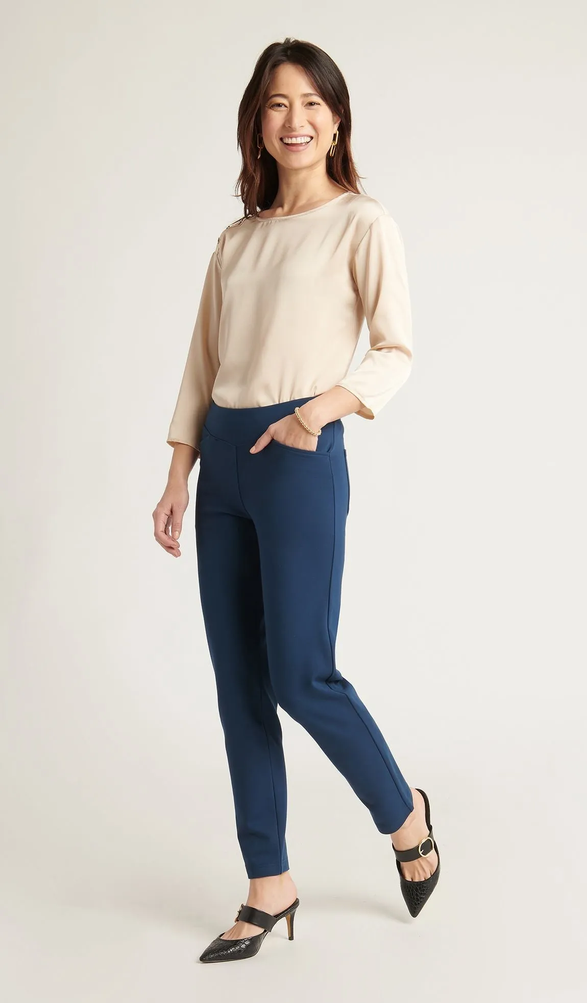 Yorke Chino Dress Pant Yoga Pants (Tidal)