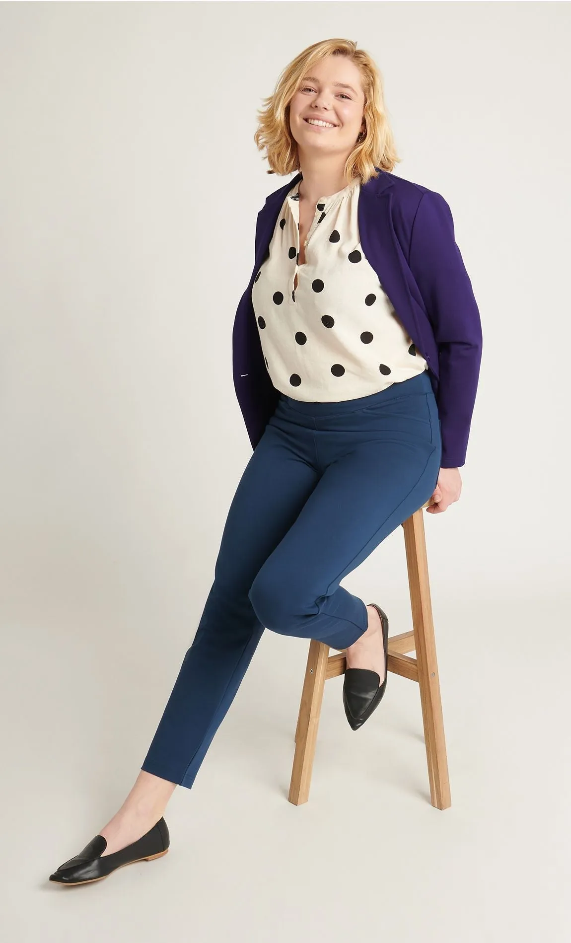Yorke Chino Dress Pant Yoga Pants (Tidal)